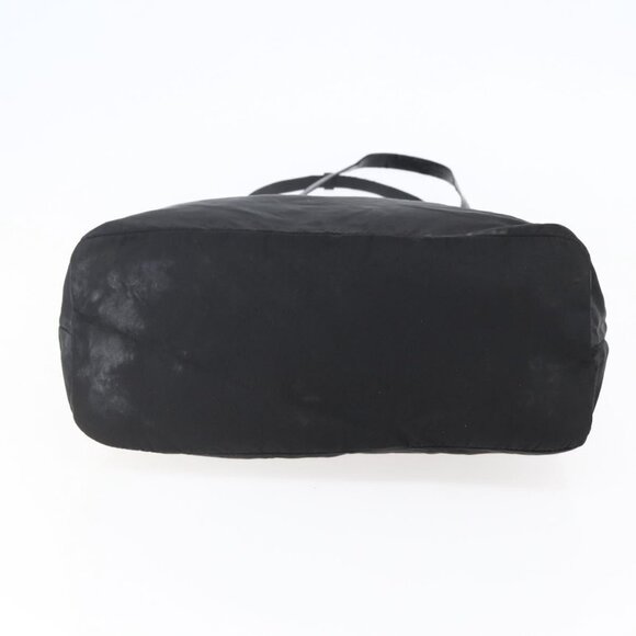 PRADA Tote Bag Nylon Leather Black Silver Auth - Picture 8 of 16
